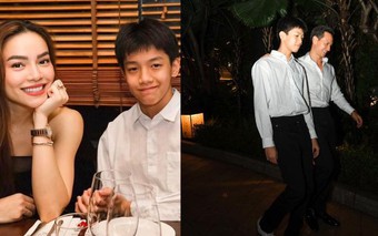 'Cậu cả' Subeo nhà Hồ Ngọc Hà đón sinh nhật 14 tuổi bên mẹ, chiều cao khủng sắp vượt cha dượng Kim Lý