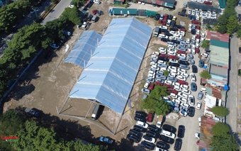 Hà Nội: Khu đất quy hoạch trường học ngang nhiên bị 'xẻ thịt' làm bãi xe khổng lồ, dựng công trình trái phép