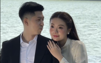 Hậu trường ảnh cưới của nữ diễn viên phim 'giờ vàng' VTV, thái độ của 'nhà trai' khiến fan thích thú