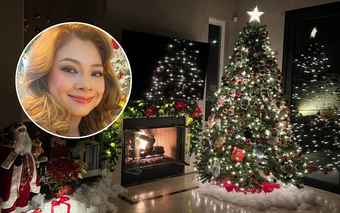 Biệt thự 2.000 m2 của Thanh Thảo ở Mỹ sáng bừng đón Giáng sinh sớm