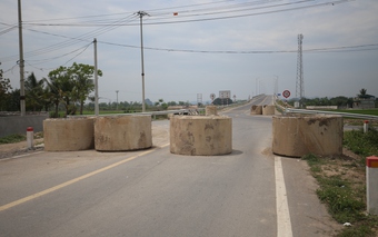 Hiện trạng cầu Bến Mới nối Nam Định - Ninh Bình sau nhiều năm thi công