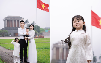 Hai nhóc tỳ nhà nam MC nổi tiếng VTV gây chú ý với bộ ảnh kỷ niệm hướng tới ngày 30/4 