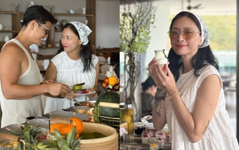 Sắc vóc đời thực của mỹ nhân Vbiz vừa thông báo mang thai ở tuổi 46