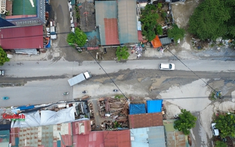 Hiện trạng tuyến đường dài 2 km nối 2 quận ở Hà Nội dang dở gần 10 năm