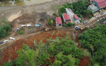 Bắc Kạn: Cận cảnh điểm sạt lở ở Ba Bể tiềm ẩn nguy hiểm, đe dọa tính mạng người dân