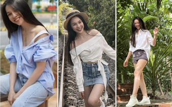 Hiền Thục U50 diện sơ mi cực phong cách và 'hack' tuổi khiến fan 'xin vía'