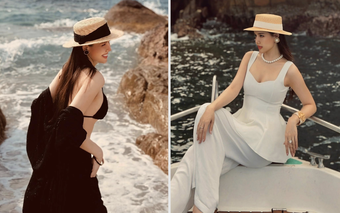 Đi biển sang chảnh như nàng 'dâu hào môn' Phanh Lee