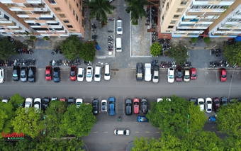 Hà Nội: Bãi xe không phép 'cát cứ' sân chung cư, thách thức pháp luật ở phường Yên Hòa