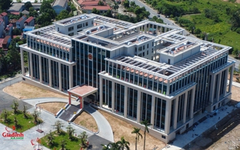 Toàn cảnh trụ sở xã lớn nhất Hà Nội với tổng vốn đầu tư hơn 500 tỷ đồng chuẩn bị khánh thành