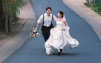 Ảnh cưới lãng mạn của Đình Tú - Ngọc Huyền 'đốn tim' khán giả