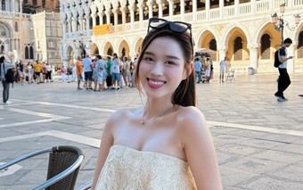 Đỗ Thị Hà khoe mình hạc xương mai, phụ kiện đắt đỏ ở trời Tây