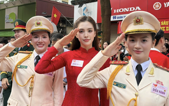 Hình ảnh đẹp đầy tự hào của các nghệ sĩ trong ngày diễu binh, diễu hành A80