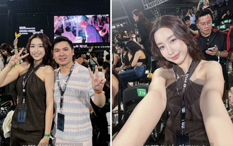 Vợ chồng Đỗ Mỹ Linh gây chú ý tại concert BIGBANG