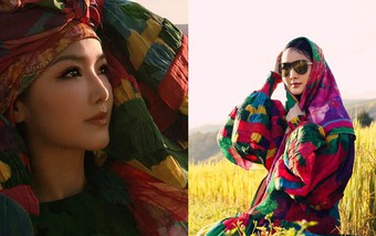 Khoảnh khắc tuyệt đẹp ở tuổi 55 của Hoa hậu Giáng My trên Mù Cang Chải