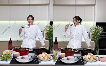 Hoa hậu Kỳ Duyên khiến người hâm mộ trầm trồ khi làm tiệc tại gia