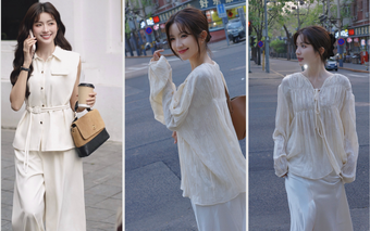Cháu dâu NSƯT Chí Trung gây chú ý với 3 outfit xuống phố