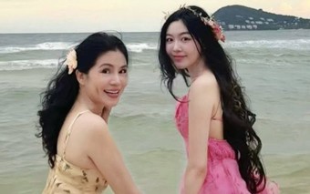 Vợ và con gái MC Quyền Linh tiếp tục gây chú ý