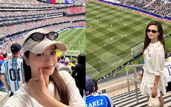 Đi xem World Cup 2026, NSƯT Kiều Anh khoe sắc trên đất Mỹ
