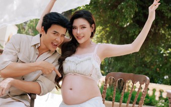 Thúy Diễm báo tin vui ở tháng thứ 7 thai kỳ