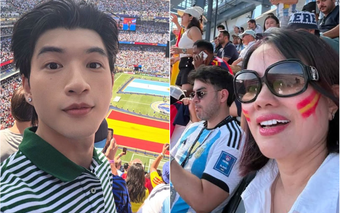 Hà Phương, HIEUTHUHAI, Phượng Hồng Kông khiến fan nức nở khi đến Mỹ xem Chung kết World Cup 2026