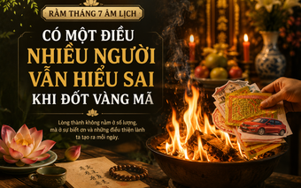 Rằm tháng 7 có một điều nhiều người vẫn hiểu sai khi đốt vàng mã
