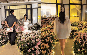 Cuộc sống sang chảnh của người đẹp showbiz Việt vừa được tình trẻ kém 11 tuổi tặng 6.863 bông hồng dịp sinh nhật