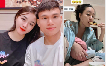 Bà xã hậu vệ Phạm Xuân Mạnh: Thời trang "bỉm sữa" không "dìm" được nhan sắc hot girl