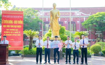 Thưởng 150 triệu đồng cho học sinh giành Huy chương Bạc Olympic Vật lý quốc tế