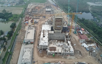 Nhà máy điện rác Greenity Nam Định dần 'hiện hình' sau hơn 2 năm khởi công
