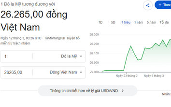Tỷ giá USD/VND hôm nay 12/3: USD tại ngân hàng bật tăng, chợ đen giảm mạnh