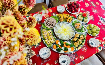 Mâm cúng Rằm tháng Giêng giá vài trăm nghìn đồng, đẹp mãn nhãn, nhiều món ngon, tiện lợi được chị em thi nhau đặt hàng