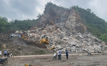 Thái Nguyên: Sạt lở mỏ đá Nà Cà trong đêm, hàng trăm nghìn m³ đất đá đổ xuống chân núi