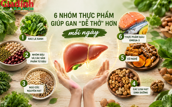 6 nhóm thực phẩm giúp gan 'dễ thở', cơ thể nhẹ nhõm hơn mỗi ngày