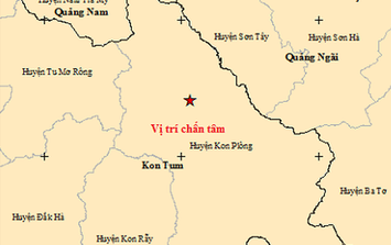 Kon Tum động đất tăng lên 3.4 độ