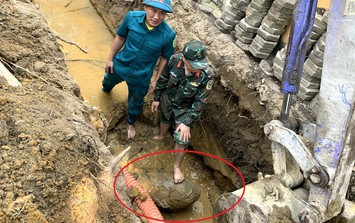 Phát hiện bom nặng 340kg còn nguyên ngòi nổ ở trung tâm thành phố Vinh