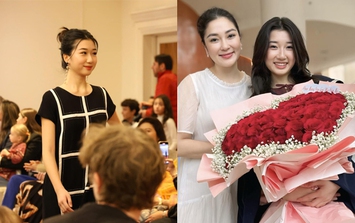 Sắc vóc tuổi 18 của con gái Hoa hậu Nguyễn Thị Huyền