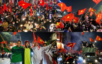 Biển người đi “bão” mừng đội tuyển U22 Việt Nam vô địch SEA Games 33