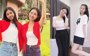 Con gái Hoa hậu Thùy Lâm gây chú ý với chiều cao nổi bật