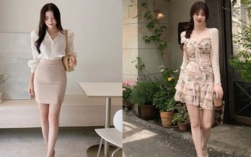 Các mẫu giày phối với váy ngắn mùa hè giúp chân dài hơn