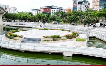 Diện mạo khang trang, hiện đại của hồ Hoàng Cầu sau một năm cải tạo