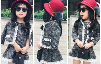 Cách phối đồ thu đông ấm áp, xinh xắn cho bé gái