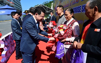 Cảng Chân Mây đón chuyến tàu du lịch quốc tế đầu năm