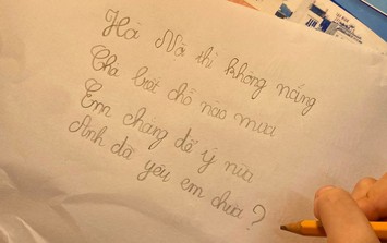 Bài thơ 'về thời tiết' của học sinh lớp 2 gây sốt vì giống hệt lời tỏ tình