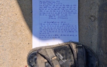 Thực hư bức thư 'con mệt mỏi lắm' cùng đôi dép bỏ lại trên cầu ở Nghệ An