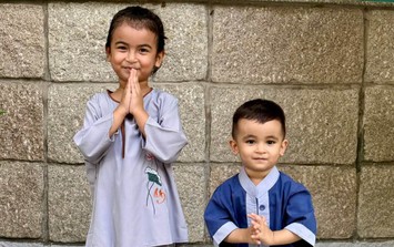 Hai con nhà Võ Hạ Trâm gây chú ý