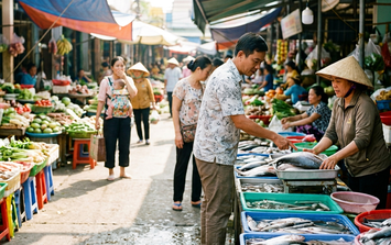 Chồng nói đi câu cá, vợ không ngờ một lần đi chợ lại phơi bày lời nói dối của anh