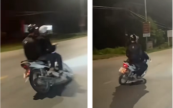 Xử phạt nặng thanh niên 17 tuổi nửa đêm lái xe lạng lách, đánh võng trên quốc lộ