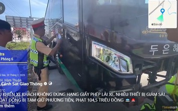 Lái xe không đúng hạng giấy phép, vi phạm nhiều lỗi, tài xế và chủ bị phạt hơn 100 triệu đồng