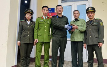 Động vật quý hiếm đi lạc vào vườn nhà dân