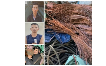 Bắt 3 đối tượng chuyên cắt trộm dây cáp điện gây thiệt hại hàng trăm triệu đồng